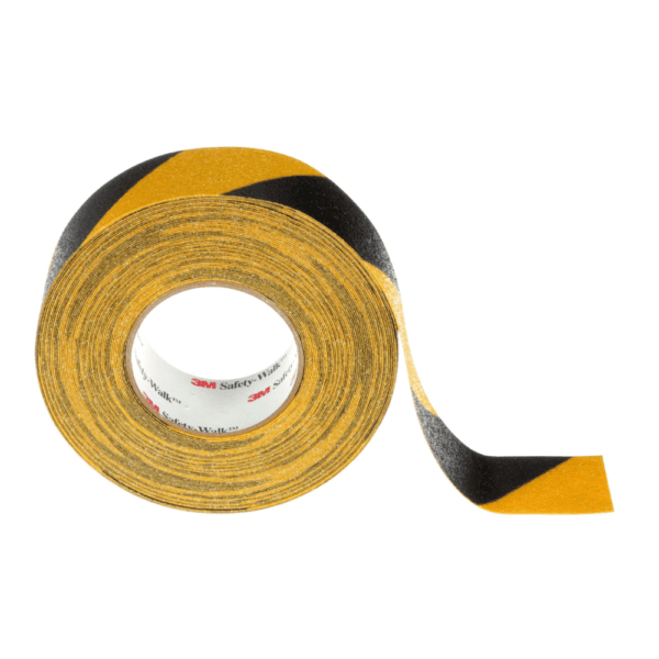 3M Safety-Walk Tira Antiderrapante Serie 600 Uso General Amarillo con Negro 2" 0.05 x 18.29M