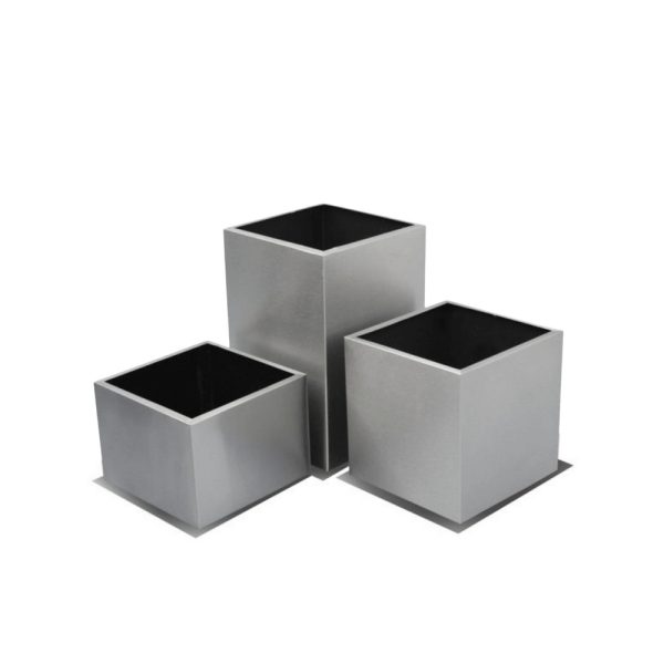 jardinera acero inoxidable