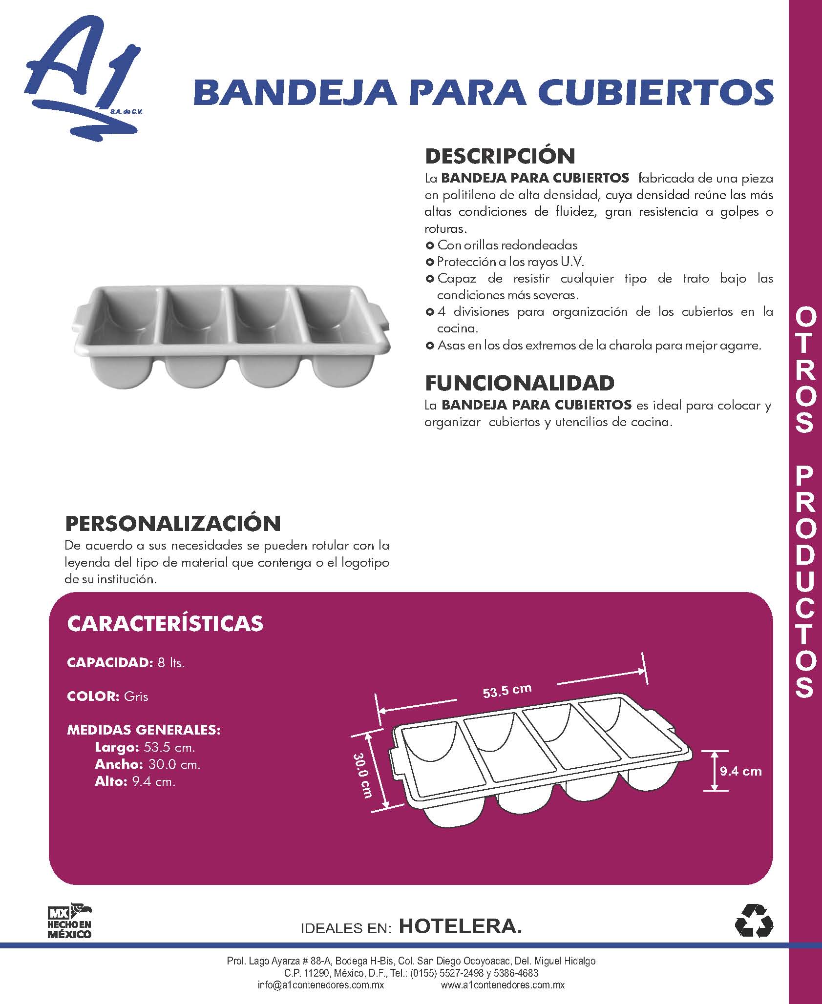 Bandeja para cubiertos – Kolormats