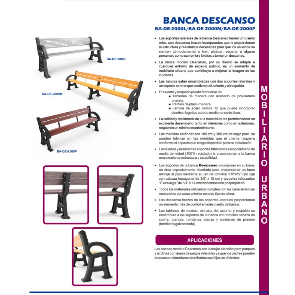 Banca DESCANSO