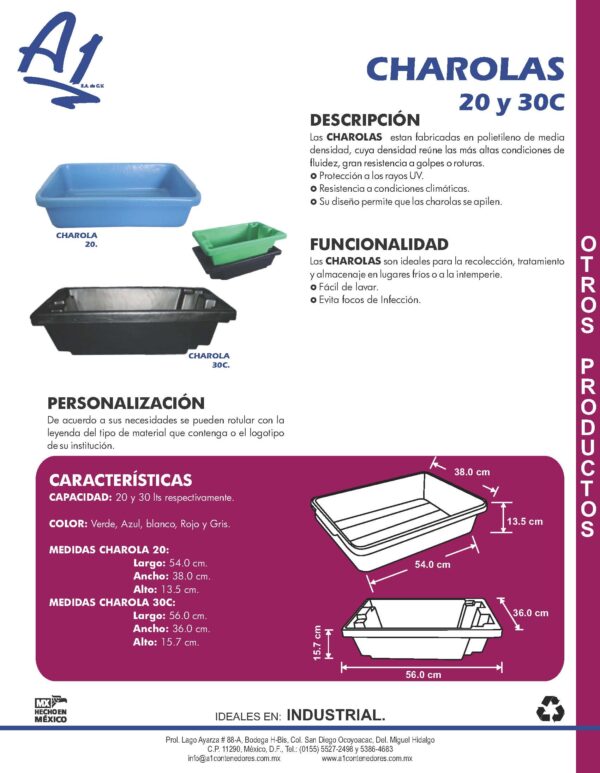 Charola 30-C