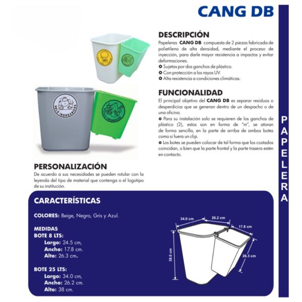 Papelera CANG-DB