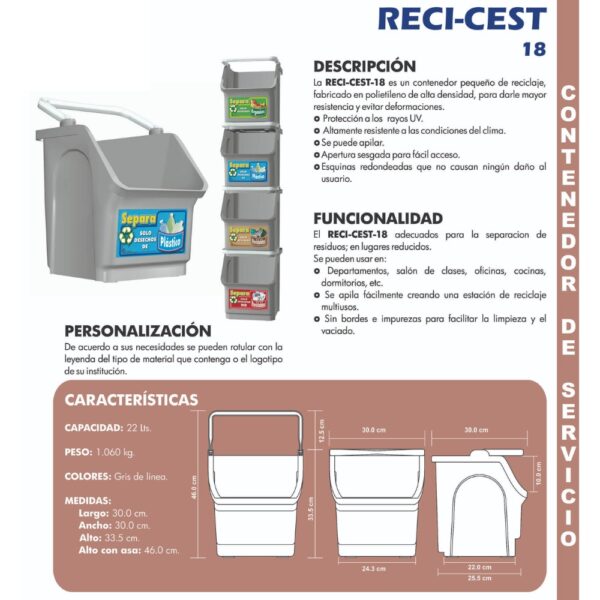 Papelera RECI-CEST-18