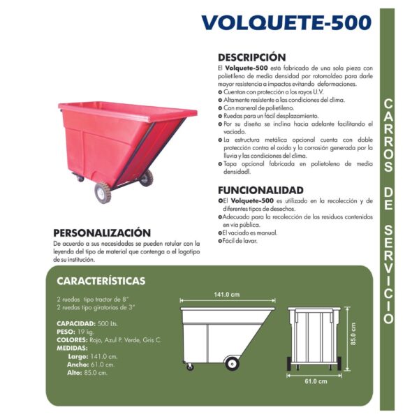 Contenedor Volquete-500