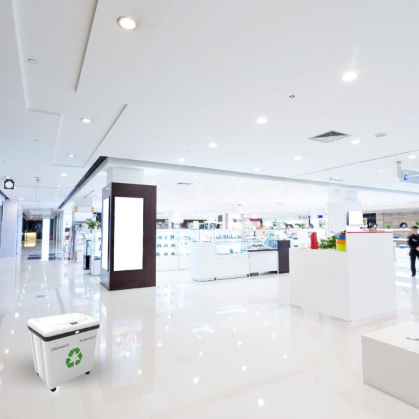 Papelera recicla 2 con tapa eléctrica