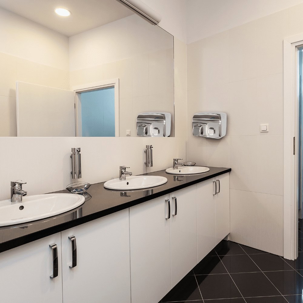 Secador IBERO PULSADOR 125V-INOXIDABLE BRILLO