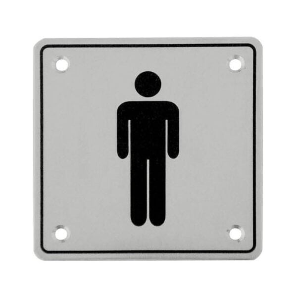 Placa de señalización BAÑO DE HOMBRES (SKU DUST-P10CBH)
