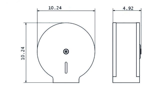 PORTARROLLO ACERO MINI INOX.SATINADO
