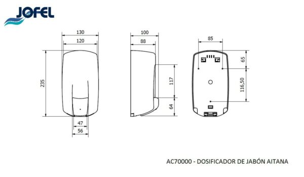 JABONERA AITANA BLACK