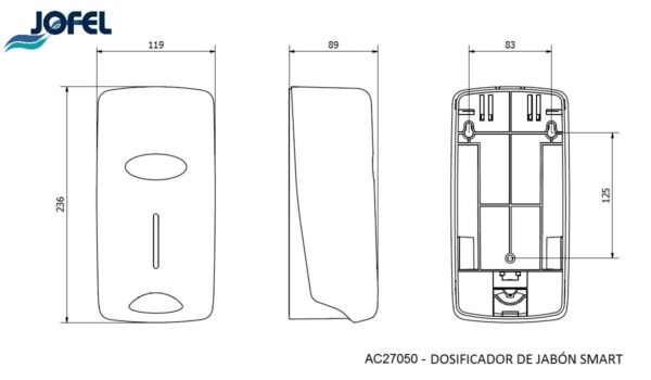 JABONERA SMART RELLENABLE-HUMO