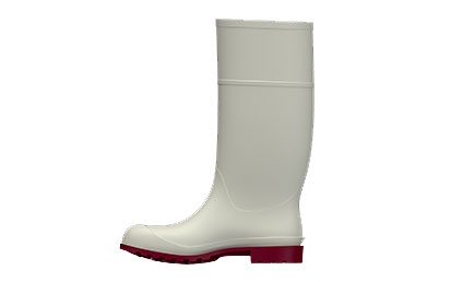 Bota Sanitaria Blanca, Suela Roja, 40 cm (SKU BS-C40XX – BS-S40XX) –  Kolormats – Proveedor de Tapetes