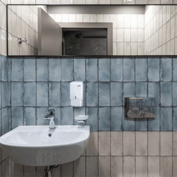 JABONERA FUTURA RELLENABLE INOXIDABLE SATINADO