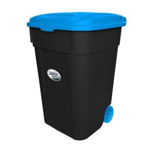 cesto de basura con ruedas