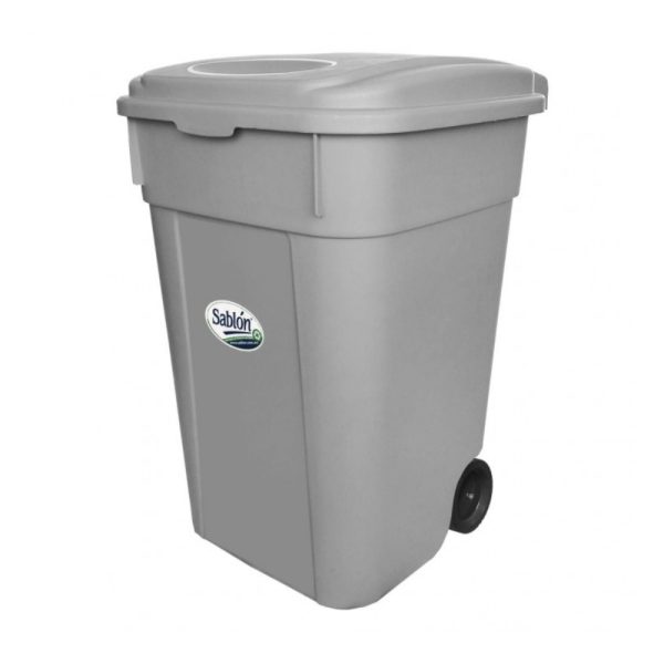 cesto de basura con ruedas