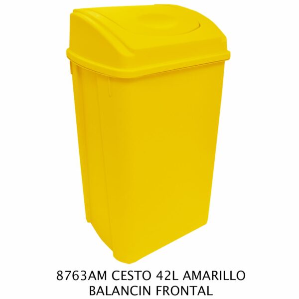 Cesto 42 litros Tapa Balancín Frontal