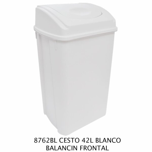 Cesto 42 litros Tapa Balancín Frontal