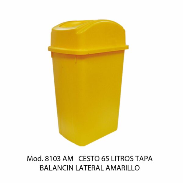 Cestos 65 L TAPA BALANCÍN LATERAL (SKU 8106VD)