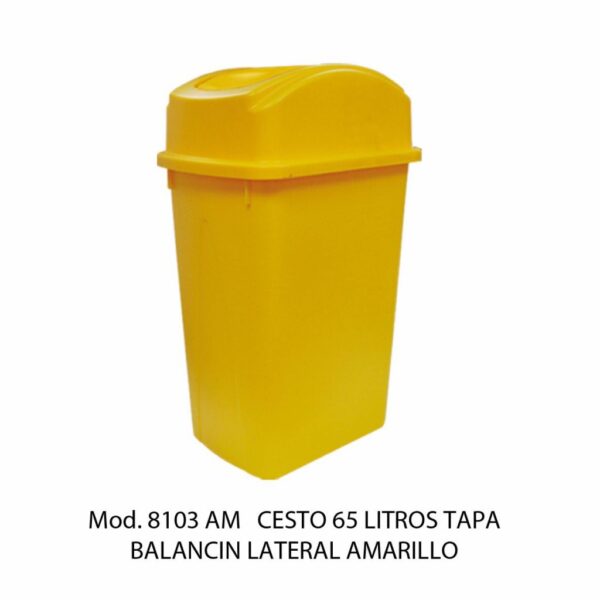 Cestos 65 L TAPA BALANCÍN LATERAL (SKU 8106VD)