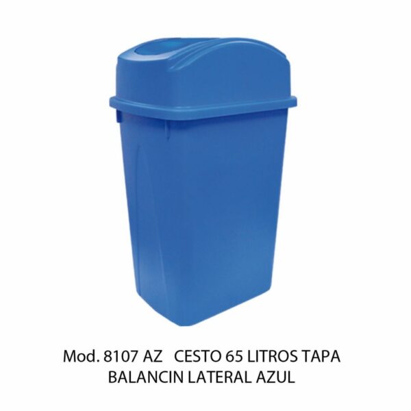 Cestos 65 L TAPA BALANCÍN LATERAL (SKU 8106VD)