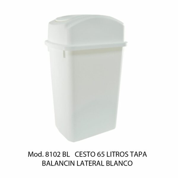 Cestos 65 L TAPA BALANCÍN LATERAL (SKU 8106VD)