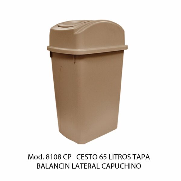 Cestos 65 L TAPA BALANCÍN LATERAL (SKU 8106VD)