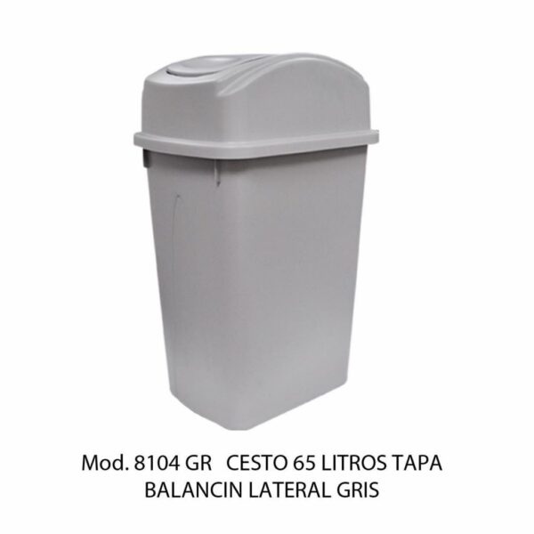 Cestos 65 L TAPA BALANCÍN LATERAL (SKU 8106VD)