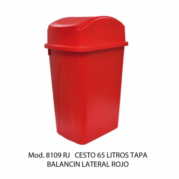 Cestos 65 L TAPA BALANCÍN LATERAL (SKU 8106VD)