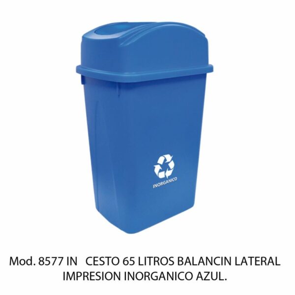 Cestos 65 L TAPA BALANCÍN LATERAL (SKU 8106VD)