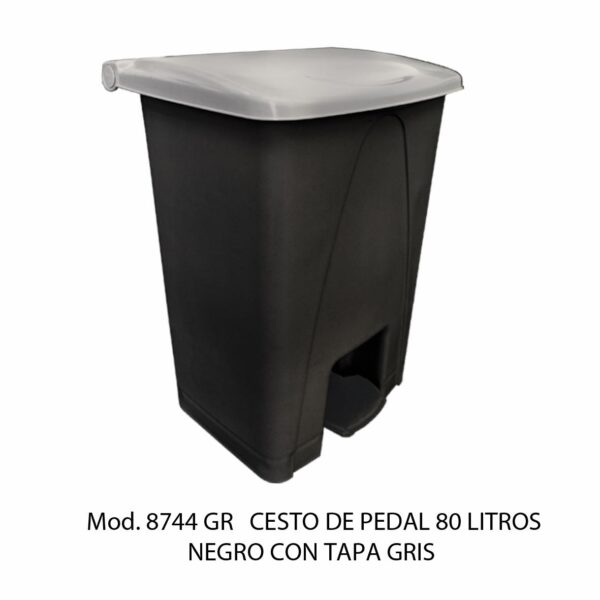 Cestos de Pedal 80 L (Bote Negro) (SKU 8746VD)