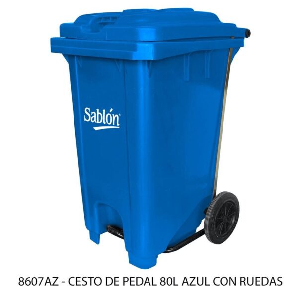 Cesto de Pedal 80 Litros (metálico) (SKU 8606VD)