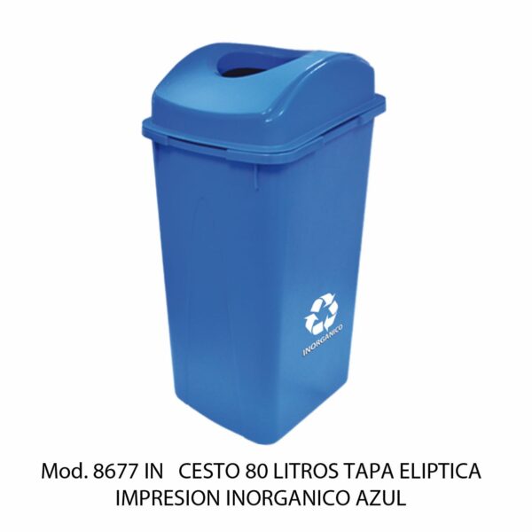 Cestos 80 L Tapa Elíptica Con Impresión (SKU 8676OR)