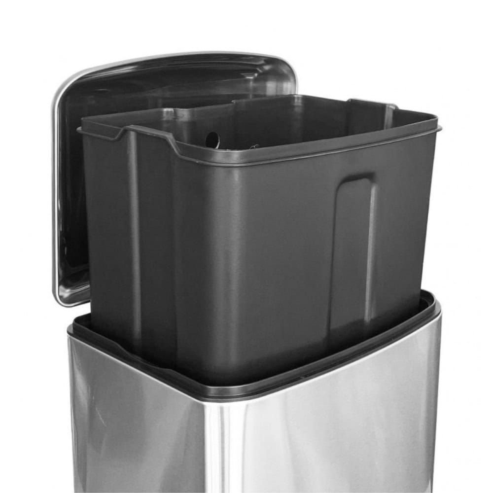 CESTO RECTANGULAR 30L METALICO C/ PEDAL