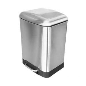 bote de basura de acero inoxidable