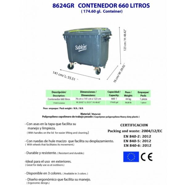 contenedor 660