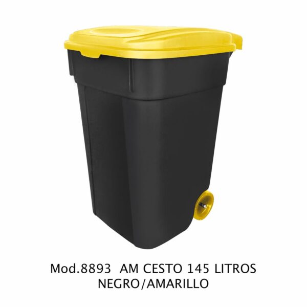 Contenedor de 145 litros (Cuerpo Negro) (SKU 8897AZ)