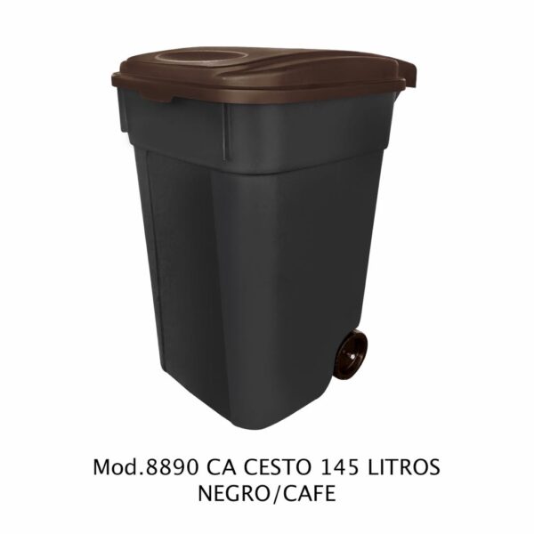 Contenedor de 145 litros (Cuerpo Negro) (SKU 8897AZ)