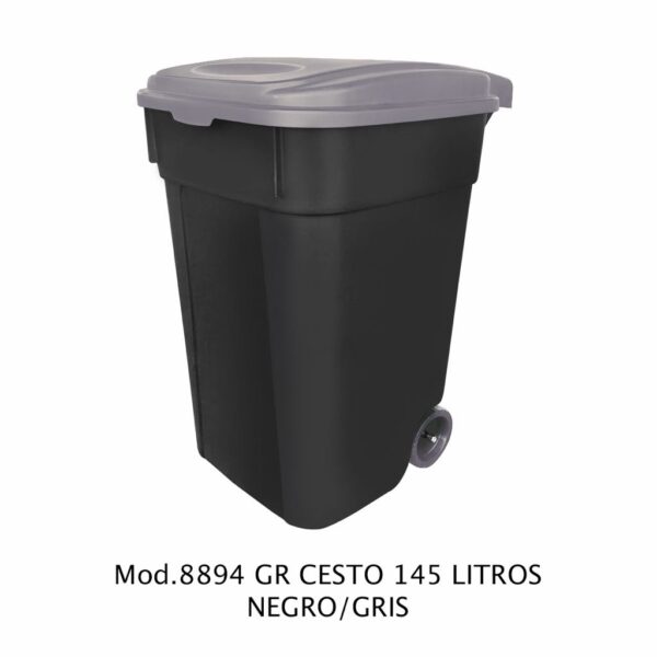 Contenedor de 145 litros (Cuerpo Negro) (SKU 8897AZ)