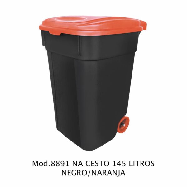 Contenedor de 145 litros (Cuerpo Negro) (SKU 8897AZ)