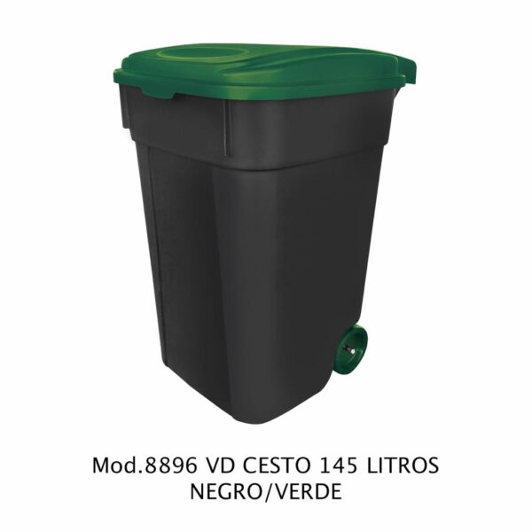 Contenedor de 145 litros (Cuerpo Negro) (SKU 8897AZ)