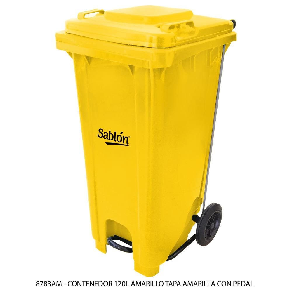 Contenedor de 120 lts con pedal (SKU 8326VD)