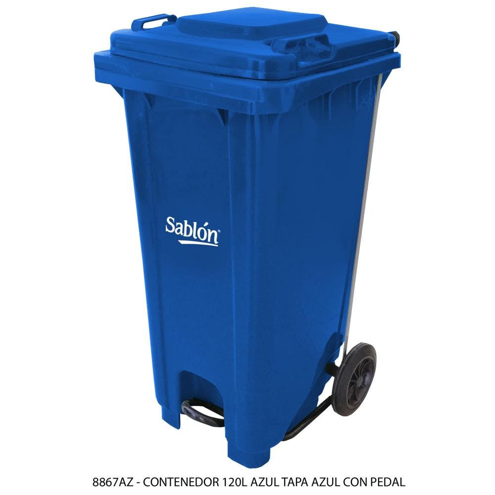 Contenedor de 120 lts con pedal (SKU 8326VD)