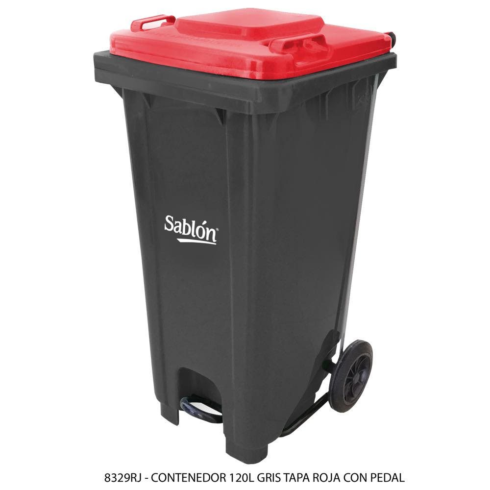 Contenedor de 120 lts con pedal (SKU 8326VD)