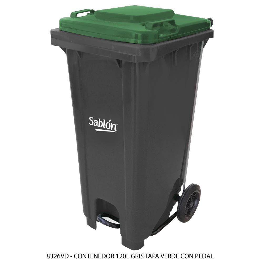 Contenedor de 120 lts con pedal (SKU 8326VD)