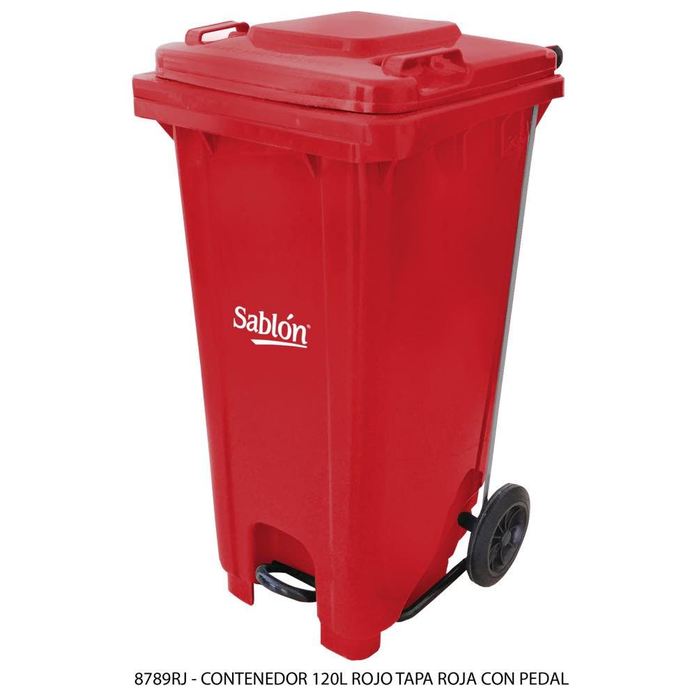 Contenedor de 120 lts con pedal (SKU 8326VD)