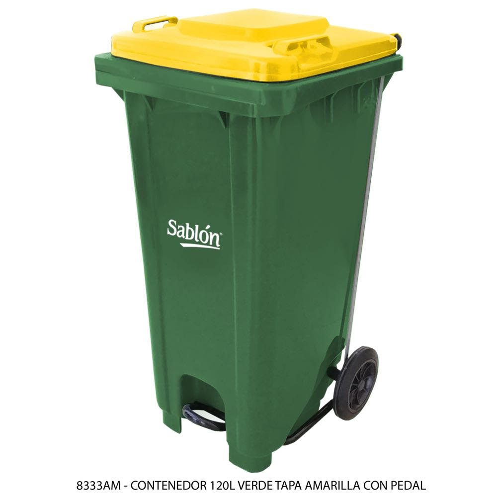 Contenedor de 120 lts con pedal (SKU 8326VD)