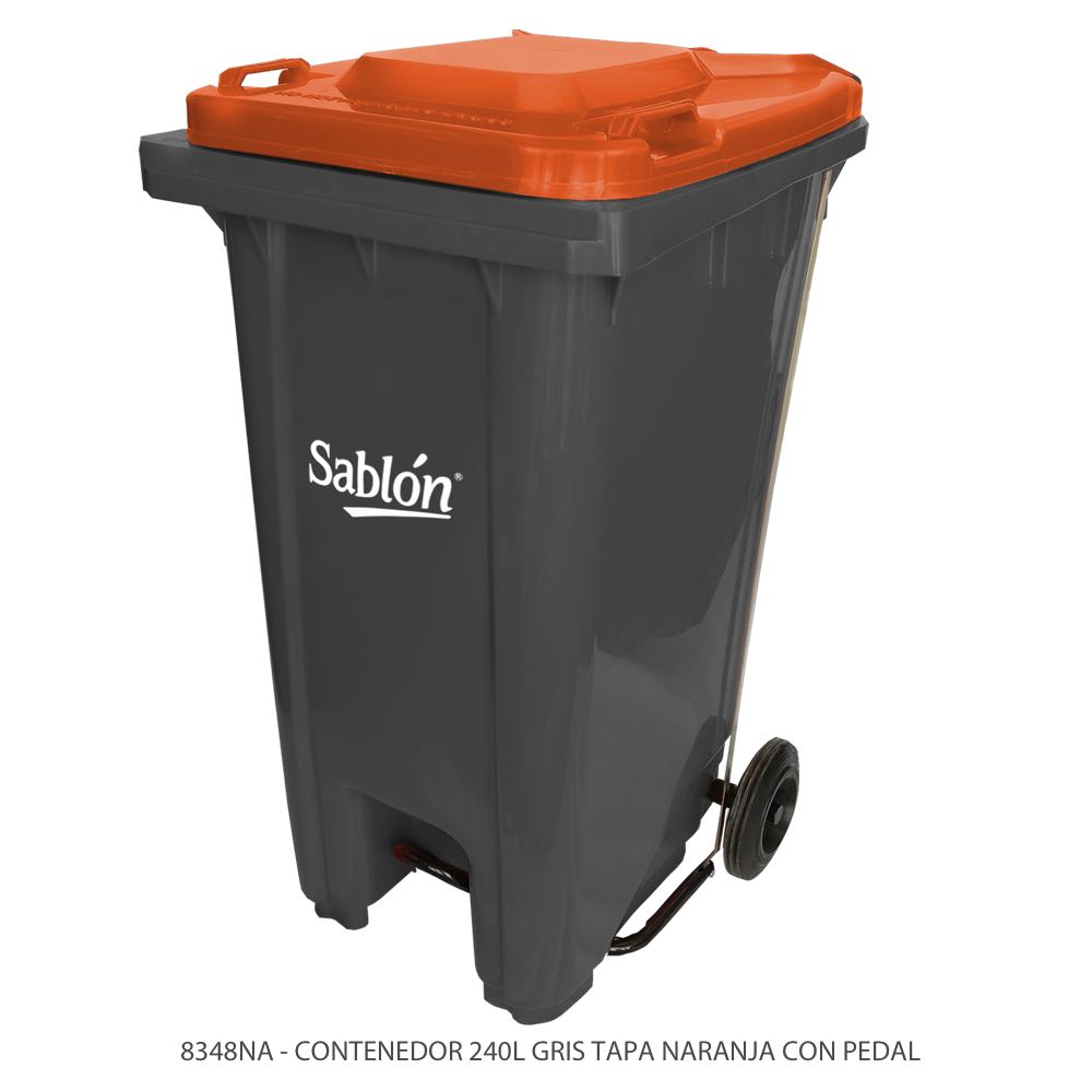 Contenedor de sale basura con tapa