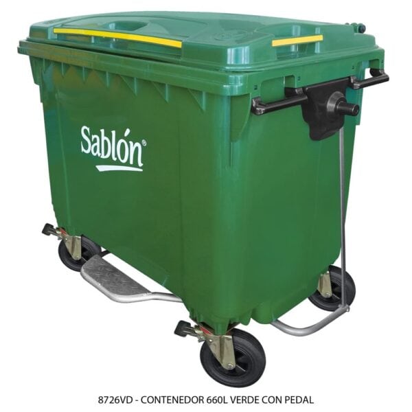 CONTENEDOR DE 660 LTS CON PEDAL (SKU 8726VD)
