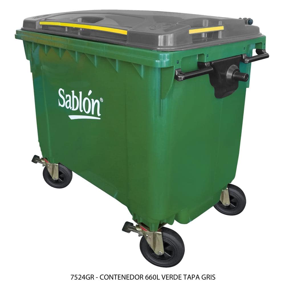 Contenedor para sale basura con tapa