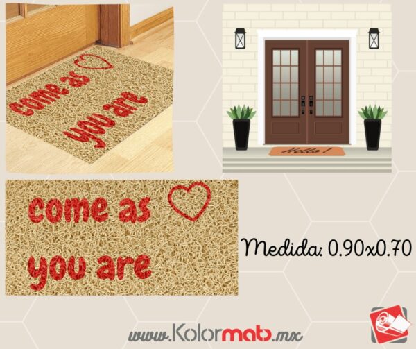 Tapete Decorativo "COME AS YOU ARE"