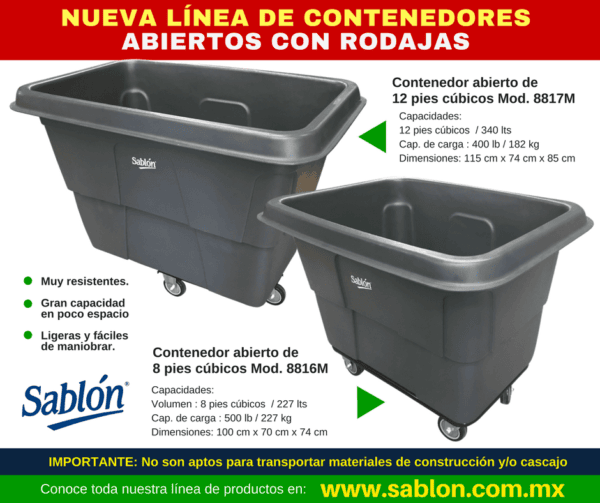 CONTENEDOR ABIERTO CUBICOS (SKU 8826M)